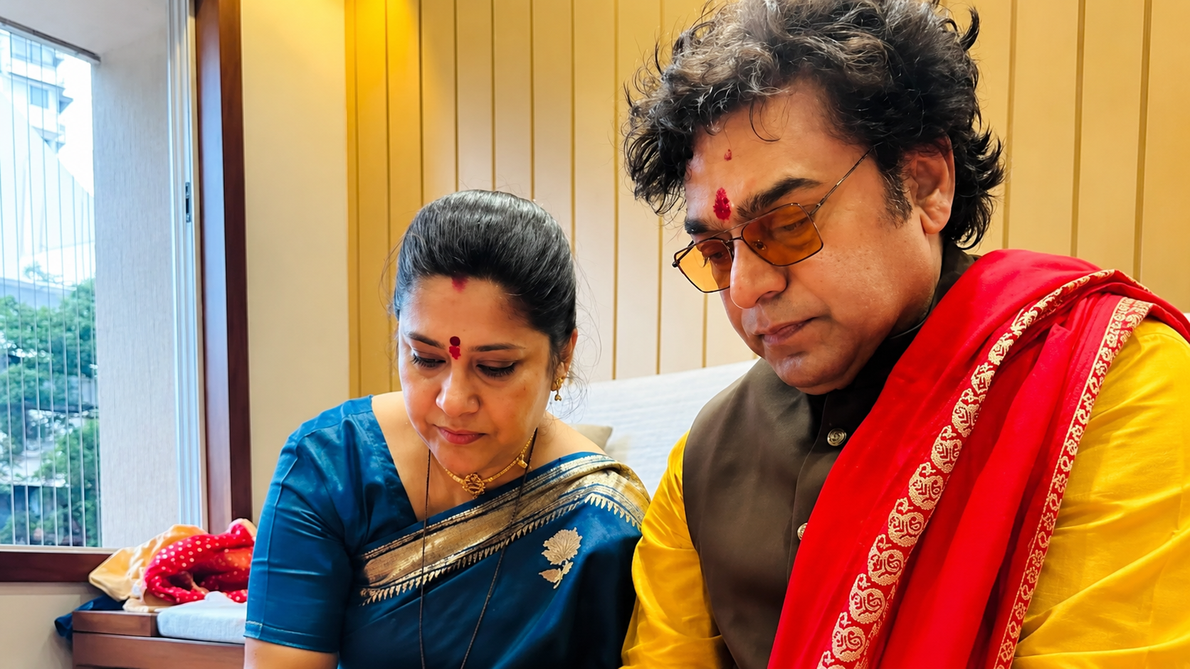 Ashutosh Rana and Renuka Shahane